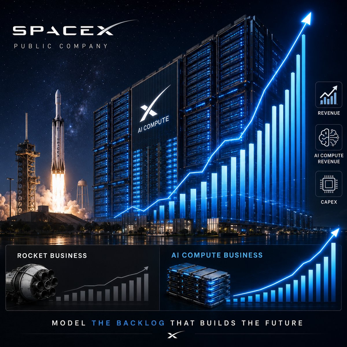 SpaceX's first public earnings: the AI compute business growing past the rocket business